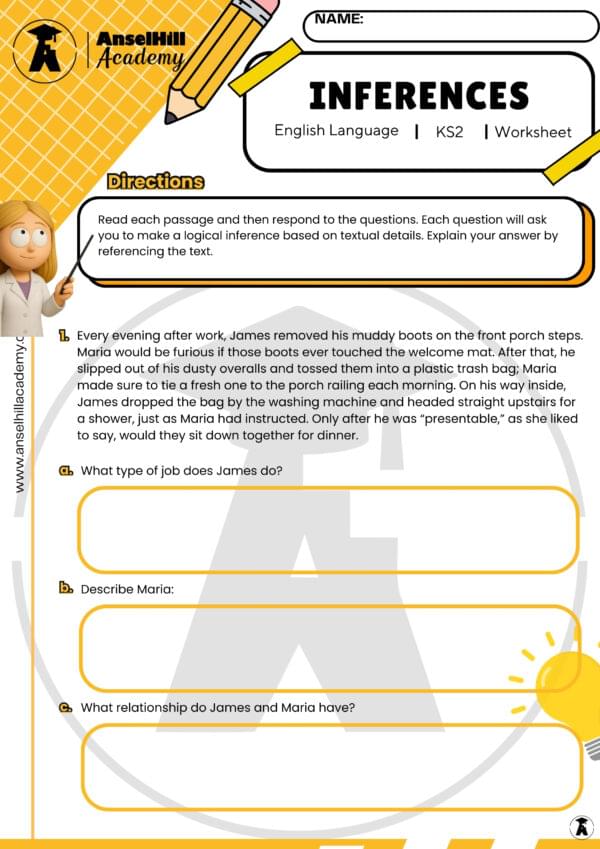 Mastering Inferences – Anselhill Academy Resources