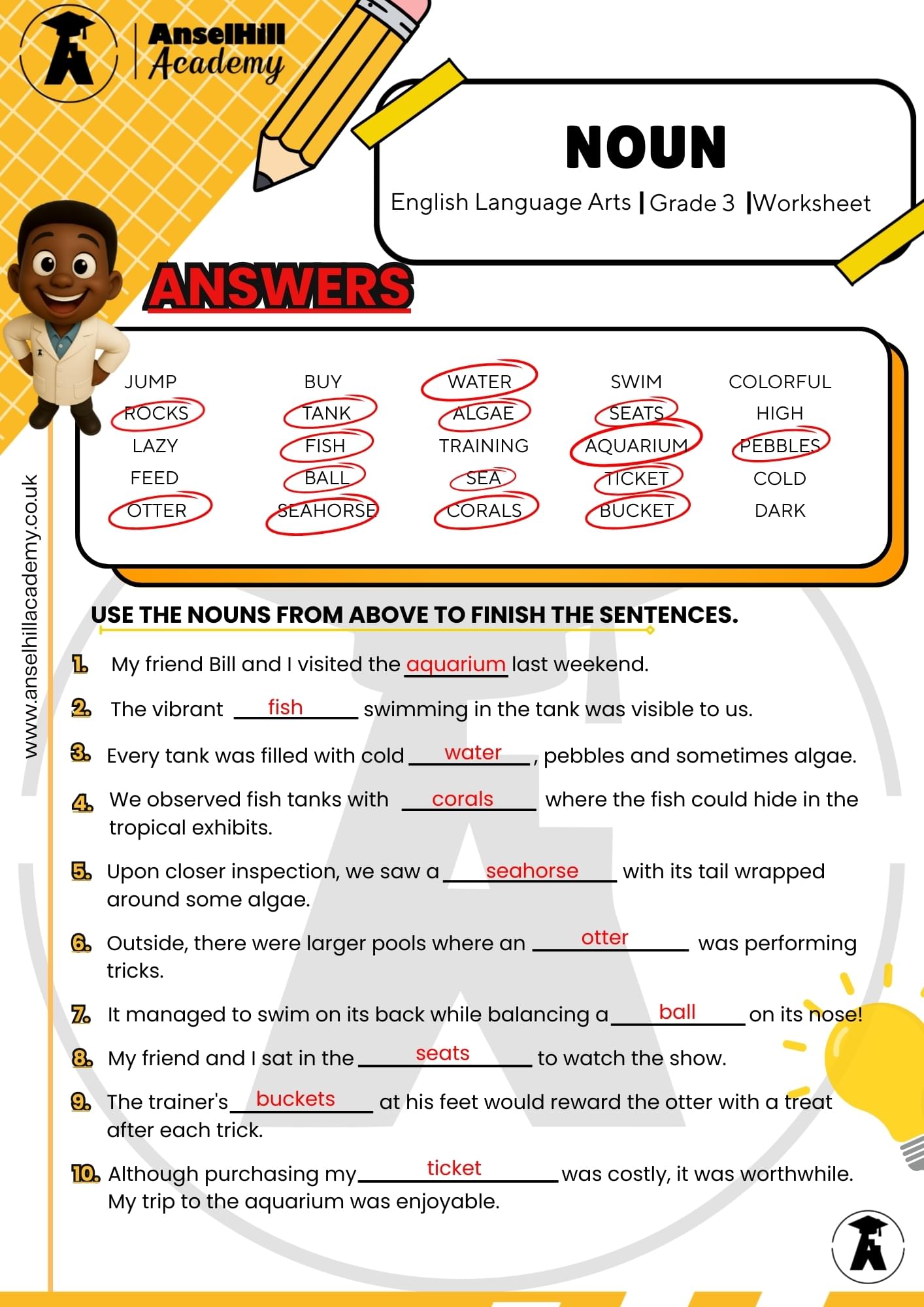 Nouns Identification & Sentence Completion - Image 2